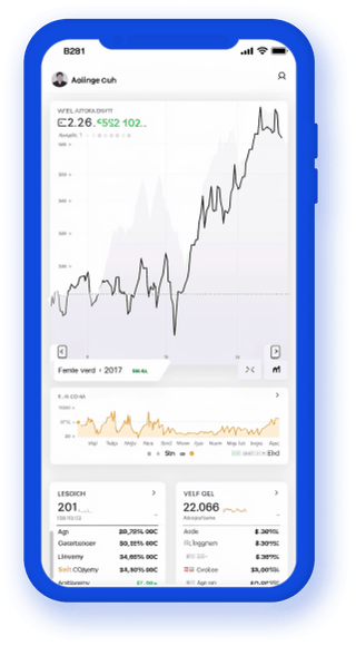 Aplicación móvil de seguimiento de cartera con datos criptográficos actualizados en tiempo real